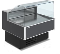 Витрина холодильная Cryspi ВПС Sonata Quadro 1200 LED (верх 7016, низ 7016, с боковинами) SONQВПС120R290