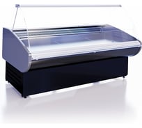 Витрина холодильно-морозильная Cryspi ВПСН Magnum Quadro Fish Self 1250 (верх 7016, низ 7016, с боковинами) MAGQFS ВПСН1 SG125