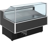 Витрина холодильно-морозильная Cryspi ВПСН Gamma Quadro SN FISH 1500 LED (верх 7016, низ 7016, с боковинами) G2QULXВПСН1 150F R290