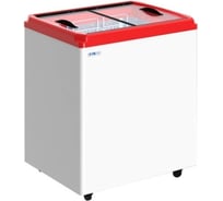 Ларь морозильный ITALFROST ЛВН CF200FQ. прямые стекла, 3 корзины, корпус белый, серая корона З0000300071 ЛВН 200 ПQ R290