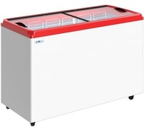 Ларь морозильный ITALFROST ЛВН CF500FQ, прямые стекла, 6 корзины, корпус белый, серая корона З0000300074 ЛВН 500 ПQ R290