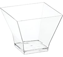 Креманка одноразовая ОФИСМАГ 120мл пластиковая Пагода прозрачная, комплект 500 шт., ШК0570 609255