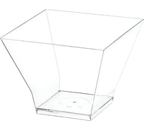 Креманка одноразовая ОФИСМАГ 200мл пластиковая Средняя пагода прозрач, комплект 240 шт., ШК0334 609252