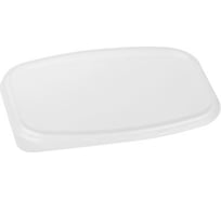 Крышки для одноразовых контейнеров OfficeClean 138х102х5 мм, набор 100 шт., ПП, прозрачные 321697