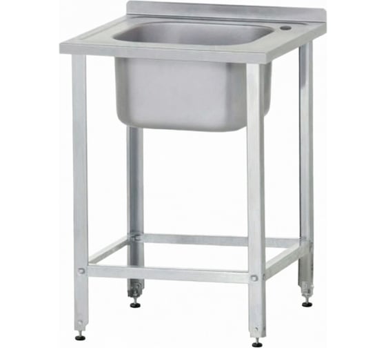 Ванна моечная Mecon ВМЦб - 1000*600 Base, 2 м/о 400*400*250, борт, отв. д/смесит. ВМЦ-2B10060-4040-бо