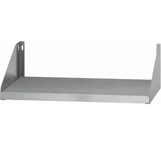 Полка навесная открытая Mecon ПНОб - 600*300*180 Base, цинк, сплошная ПНО-B603018-С