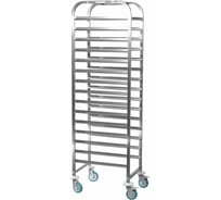 Тележка-шпилька ТШГр Mecon Retail, 15 уровней гастроемкостей GN1/1 383x550x1735 ТШГ-R383551735/15-1/1