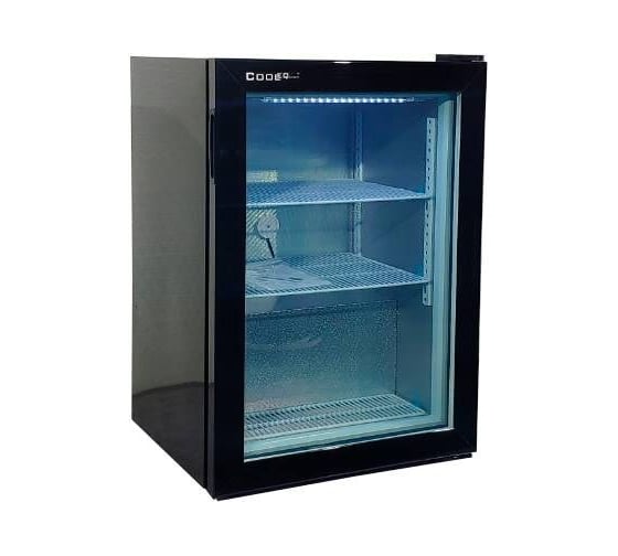 Шкаф морозильный COOLEQ со стеклом UF100G ЧЕРНЫЙ A3997