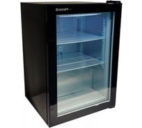 Шкаф морозильный COOLEQ со стеклом UF50GN ЧЕРНЫЙ D3245