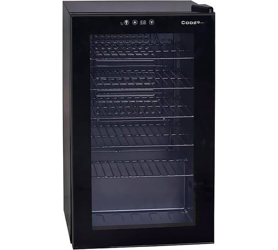 Шкаф холодильный со стеклом COOLEQ TBC-65 черный d3107 1