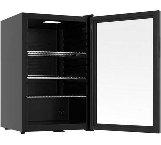 Шкаф холодильный со стеклом COOLEQ TBC-145N черный G0823 1