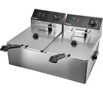 Фритюрница электрическая Bufett CFR 145 двойная 2x6л, с двумя корзинами, 2х2500Вт 641145