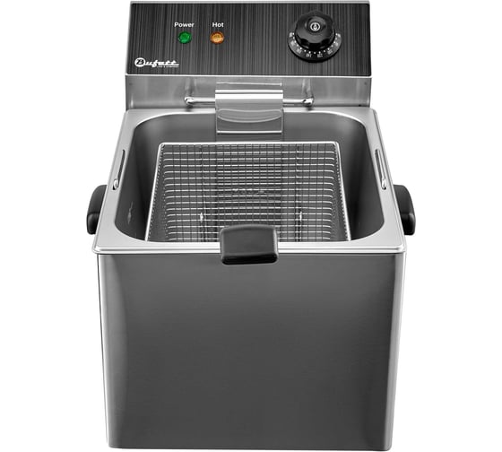 Фритюрница электрическая Bufett CFR 140, 8л, с корзиной, 3250Вт 641140