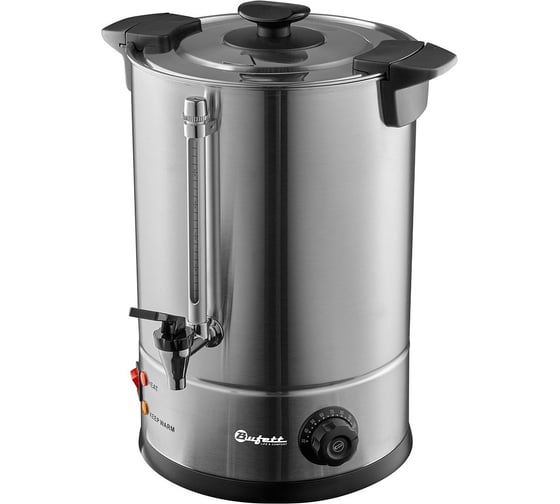 Электрокипятильник Bufett CWB 030DW с двойными стенками 10л, серебряный, 641030