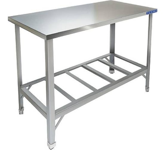 Стол производственный ООО ПФ "ТЕХНО-ТТ", без борта, сплошная полка-накладка СП-813/1407 1