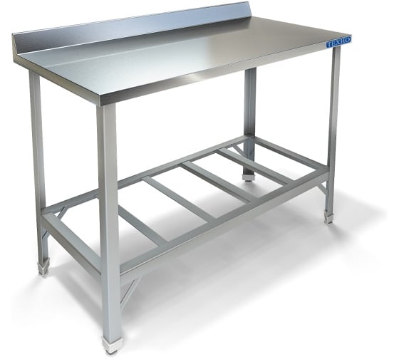 Стол производственный ООО ПФ "ТЕХНО-ТТ" с бортом, полка-решетка СПП-911/1608 1