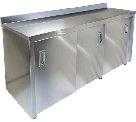 Стол-тумба ООО ПФ "ТЕХНО-ТТ" с бортом, задняя стенка оцинкованная сталь СПС-934/1700 1