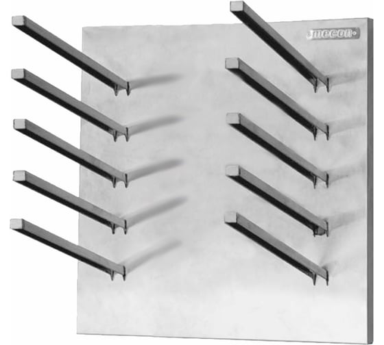 Сушка для досок горизонтальная Mecon СДГн - 600*300*400 Norma Inox, нерж. сталь, 5 ячеек СДГ-NIn603040-5