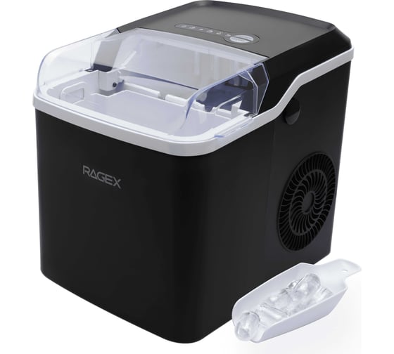 Льдогенератор RAGEX R1802, 1.2л, 150Вт, цвет: 001 (глубокий черный) R1802-001