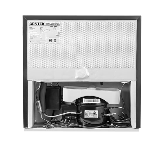 Барный холодильник Centek 46 л, черный, 480x440x492, cтеклянная дверь CT-1701