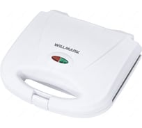 Вафельница Willmark NM-1275 12 овальных полуформ "орех", мощность 750 Вт, белая 2000192