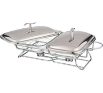 Двойной мармит Agness 1,5/1,5 л, 49,5х30х16 см 907-203