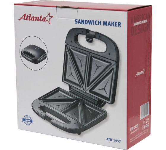 Сэндвичница Atlanta ATH-1057 black