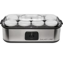 Йогуртница Galaxy 30 Вт, 8 стаканов с крышками, объем на 1,44 л гл2697л