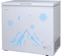 Морозильный ларь WILLMARK CF-170CS белый, снежинки 1001167