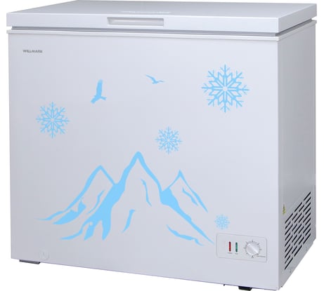 Морозильный ларь WILLMARK CF-170CS белый, снежинки 1001167