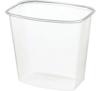 Одноразовый контейнер ЮПЛАСТ 1000 мл, комплект 100 шт., без крышки, 138x102 мм, прозрачные, пп 607538