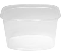 Одноразовые контейнеры OfficeClean 750 мл, набор 100 шт., без крышек, 138x102x91 мм, ПП, прозрачные 321690