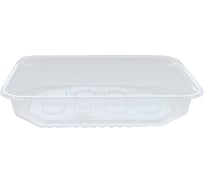 Одноразовые контейнеры OfficeClean 500 мл, набор 100 шт., без крышек, 186x132x36 мм, ПП, прозрачные 321692