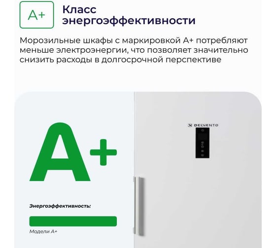 Вертикальный морозильник Delvento VW8301A+