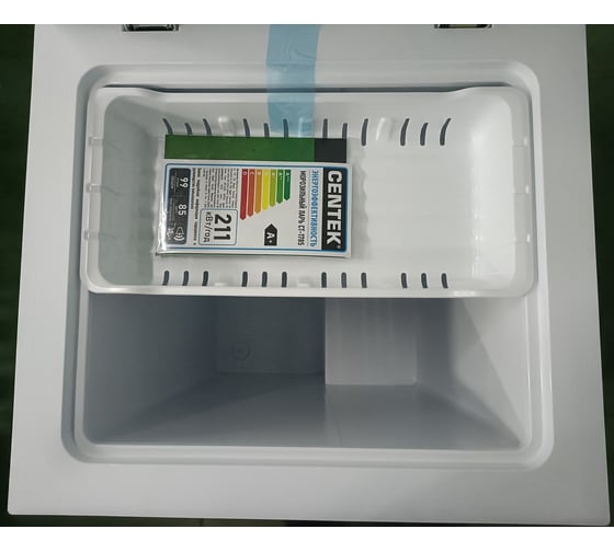 Морозильный ларь Centek 99 л, 545x495x850 мм, пластиковое внутреннее покрытие, 2 в 1, 1 корзина, A+ CT-1785