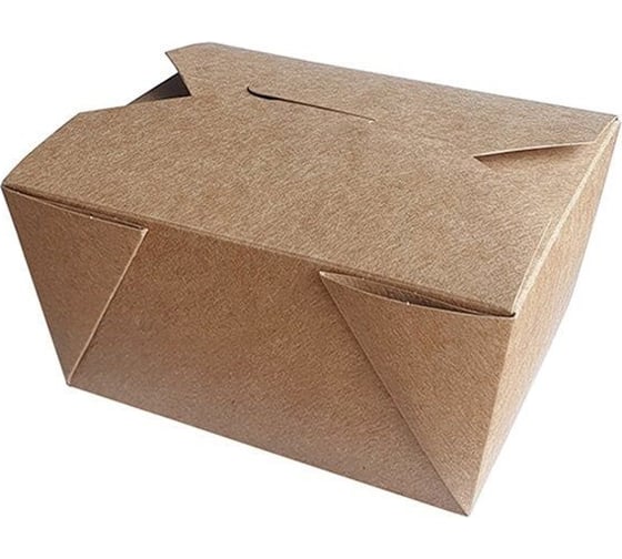 Контейнер Оригамо Fold Box крафт, 600 мл, 130x105x64 мм, 315 шт. 19-4328 1