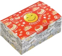 Коробка навынос Оригамо 115x75x45 мм, SMILE, 200 шт. 19-2654