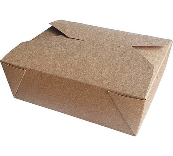 Контейнер Оригамо Fold Box крафт, 900 мл, 165x130x53 мм, 270 шт. 19-4329