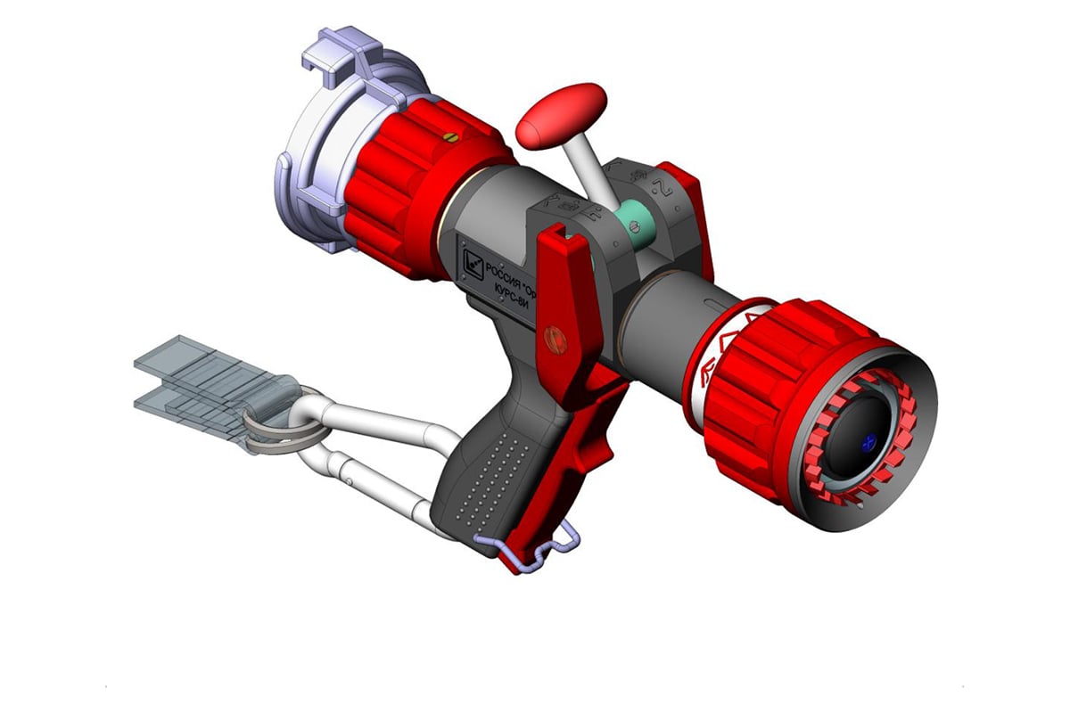 Ствол пожарный ОРТ ручной комбинированный универсальный с регулируемым  расходом курс-8и (импульсный) 28450 - выгодная цена, отзывы,  характеристики, фото - купить в Москве и РФ