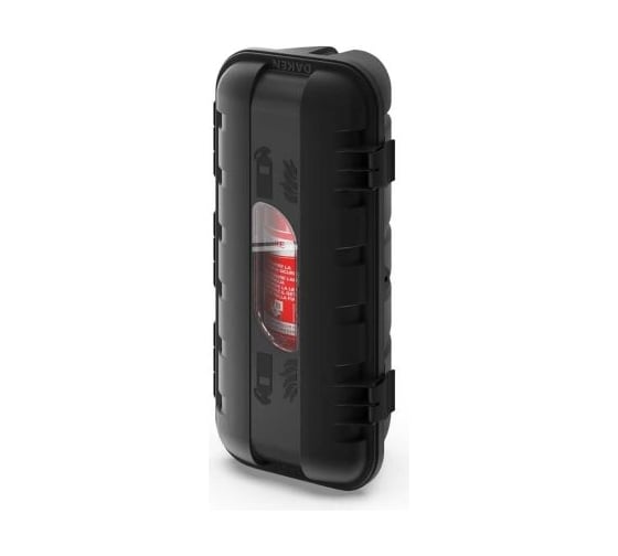 Пенал под огнетушитель DAKEN STRIKE 600x287x220 мм, 6 кг, Ø150-170 чёрный 82501