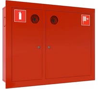Шкаф АгроСнаб ШПК-315 840х625х228 под 1 пожарный рукав и 1 огнетушитель навесной закрытый 37650