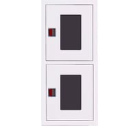 Навесной, отрытый, вертикальный шкаф Карелпожлиния ШПКО-КОМБИДУАЛ-320-12 НОВрБ Евро-ручка ВхШхГ 1300х700х300 мм, (2-ПК, 2 огнетушителя), цвет белый НФ-00000245-Б НФ-00000685 32542182