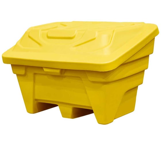 Контейнер для песка Дигрус с крышкой жёлтый КДП-22-Ж/Д 1