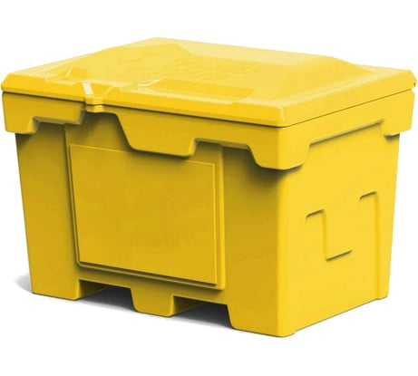 Ящик POLIMER GROUP 500 л, с крышкой, цвет желтый FB15007