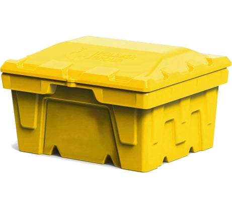 Ящик POLIMER GROUP 250 л, с крышкой, цвет желтый FB12507