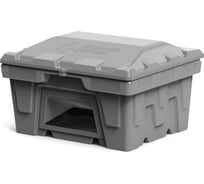 Ящик POLIMER GROUP 250 л, с крышкой и дозатором, цвет серый FB22506