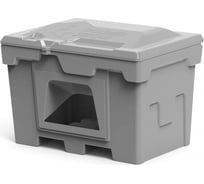 Ящик POLIMER GROUP 500 л, с крышкой и дозатором, цвет серый FB25006