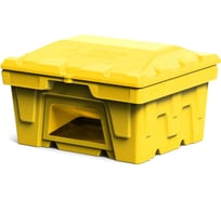 Ящик POLIMER GROUP 250 л, с крышкой и дозатором, цвет желтый FB22507
