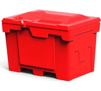 Ящик 500 л с крышкой POLIMER GROUP цвет красный FB25