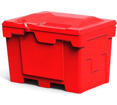 Ящик 500 л с крышкой POLIMER GROUP цвет красный FB25